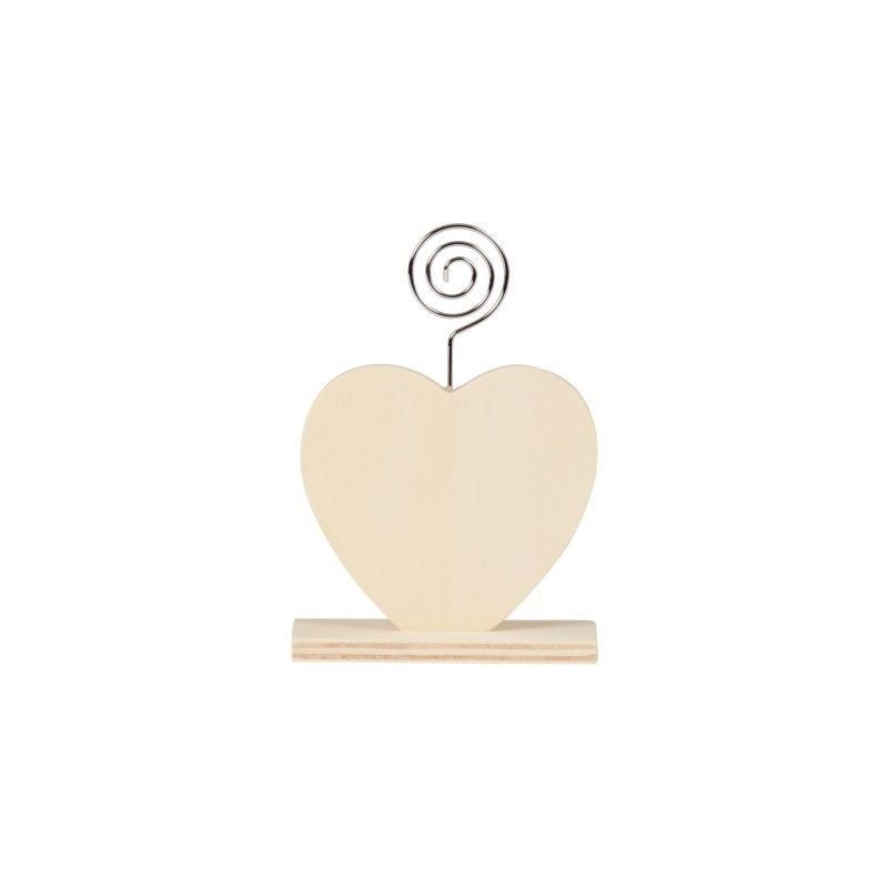 Achetez Lot de 6 porte-photos en bois forme coeur 1318/22501 pas cher sur Ma Rentrée Scolaire