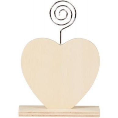 Achetez Lot de 6 porte-photos en bois forme coeur 1318/22501 pas cher sur Ma Rentrée Scolaire