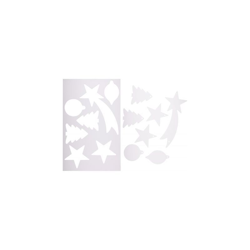 Achetez Lot de 35 suspensions de Noël en carton blanc PL35FORM CLEOPATRE pas cher sur Ma Rentrée S..