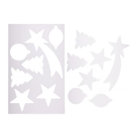 Achetez Lot de 35 suspensions de Noël en carton blanc PL35FORM CLEOPATRE pas cher sur Ma Rentrée S..