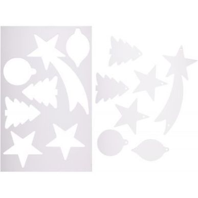 Achetez Lot de 35 suspensions de Noël en carton blanc PL35FORM CLEOPATRE pas cher sur Ma Rentrée S..