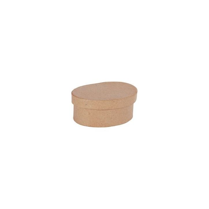 Lot de 10 boîtes en carton à décorer forme ovale 650103