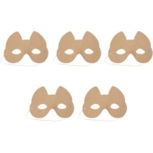 Achetez Lot de 5 masques CHAT en carton pour enfant AC457MAJC DECOPATCH pas cher sur Ma Rentrée Sco..