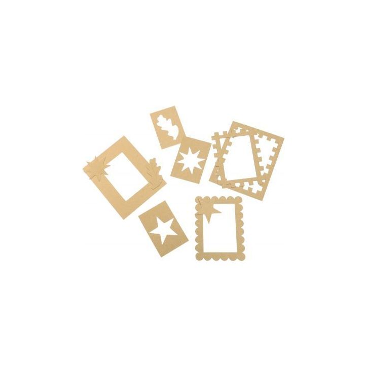 Lot de 24 cadres photos en carton 23x18 cm + 12 planches de décoration en 3D 1125029 ROYLCO