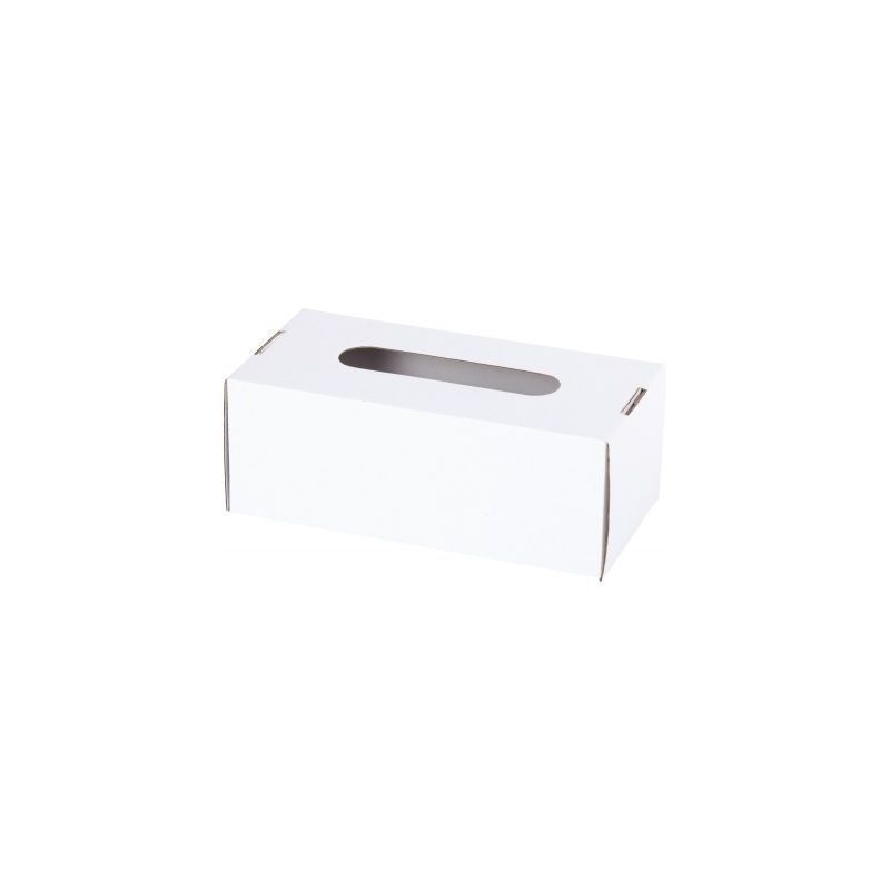 Achetez Lot de 10 boîtes à mouchoir en carton blanc à monter et décorer BM/GM/10 pas cher sur Ma..