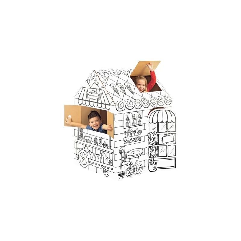 Achetez Maison géante à monter carton blanc 100053826 pas cher sur Ma Rentrée Scolaire Achetez Maison géante à monter carton blanc 100053826 pas cher sur Ma Rentrée Scolaire