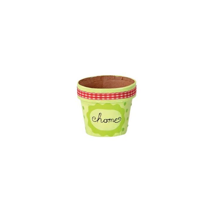 Lot de 10 pots de fleurs en carton hauteur 10 cm 650636