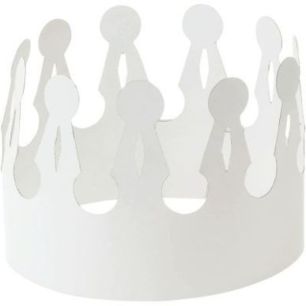 Achetez Lot de 24 couronnes en carton blanc 761644 pas cher sur Ma Rentrée Scolaire