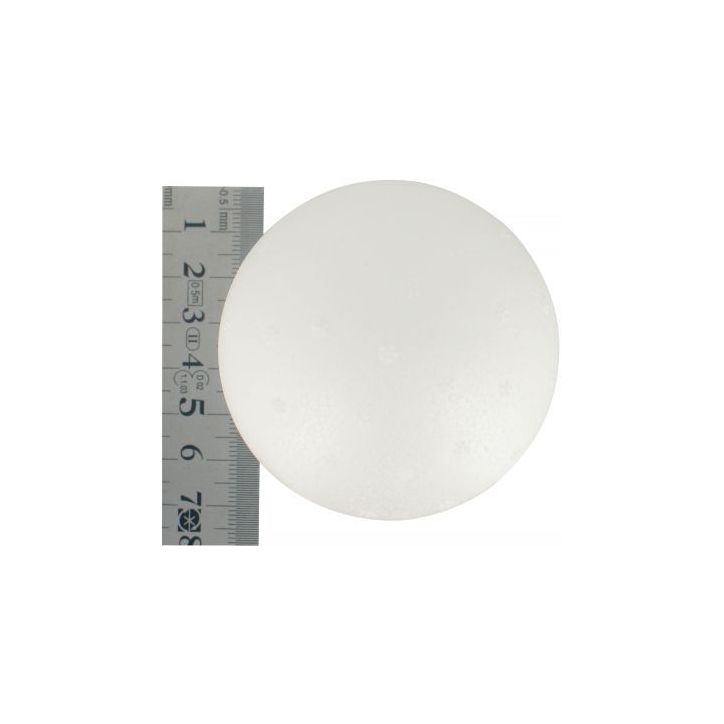 Lot de 5 boules en styropor blanches, diamètre 7 cm 14090092