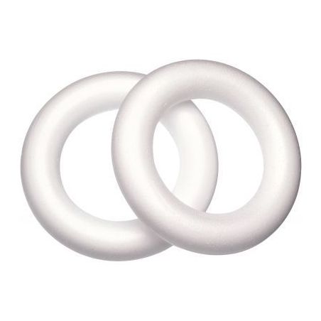 Achetez Lot de 10 couronnes en polystyrène diamètre 25 cm 605250 pas cher sur Ma Rentrée Scolaire