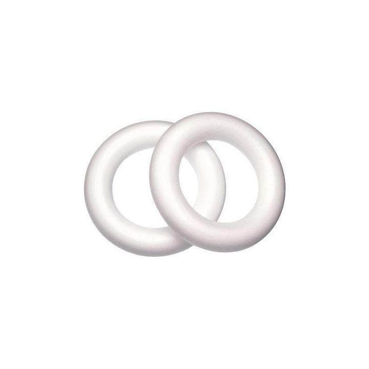 Lot de 10 couronnes en polystyrène diamètre 25 cm 605250