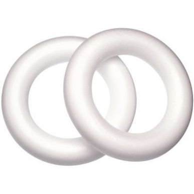 Achetez Lot de 10 couronnes en polystyrène diamètre 25 cm 605250 pas cher sur Ma Rentrée Scolaire