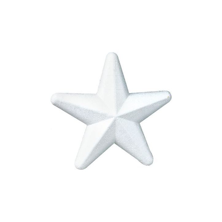 Lot de 10 étoiles en polystyrène, diamètre 20 cm MAJ60012