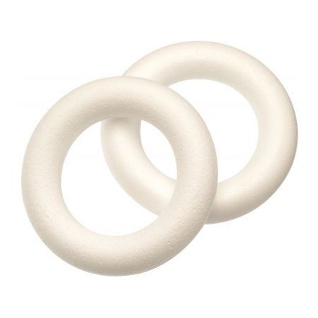 Achetez Lot de 10 couronnes en polystyrène diamètre 15 cm 605150 pas cher sur Ma Rentrée Scolaire