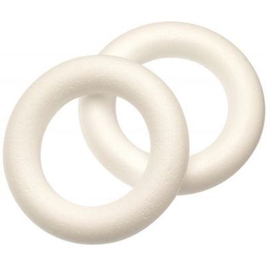 Achetez Lot de 10 couronnes en polystyrène diamètre 15 cm 605150 pas cher sur Ma Rentrée Scolaire