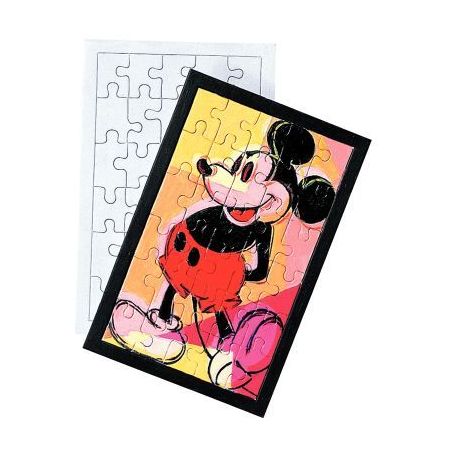 Achetez Lot de 10 puzzles blancs 30 pièces à décorer L725010 pas cher sur Ma Rentrée Scolaire