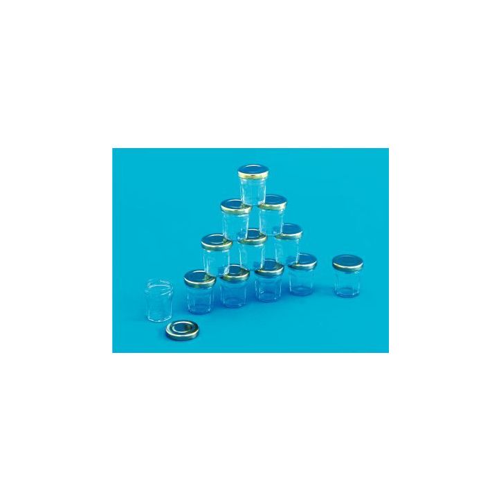 Lot de 12 mini pots de confiture en verre 167408 GRAINE CRE