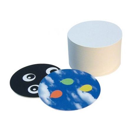 Achetez Lot de 100 dessous de verre ronds en carton blanc 2325 pas cher sur Ma Rentrée Scolaire