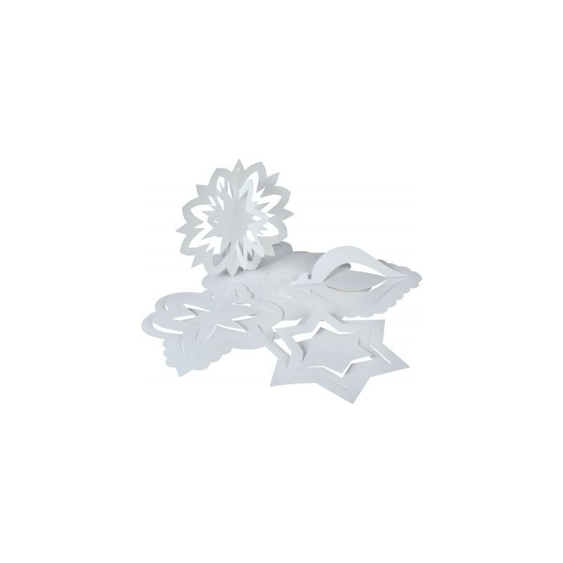 Achetez Lot de 30 suspensions déco 3D en papier blanc 1315970 ROYLCO pas cher sur Ma Rentrée Scola..