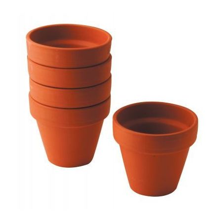 Achetez Lot de 5 pots en terre cuite, diamètre 9 cm 2160 pas cher sur Ma Rentrée Scolaire