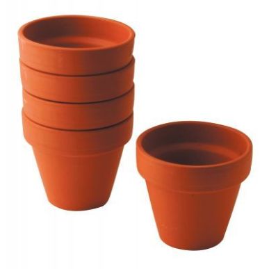 Achetez Lot de 5 pots en terre cuite, diamètre 9 cm 2160 pas cher sur Ma Rentrée Scolaire