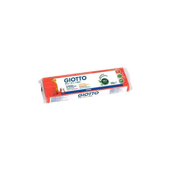 Pain de 350G de pâte à modeler Pat'Plume rouge F51010200 PATPLUME GIOTTO