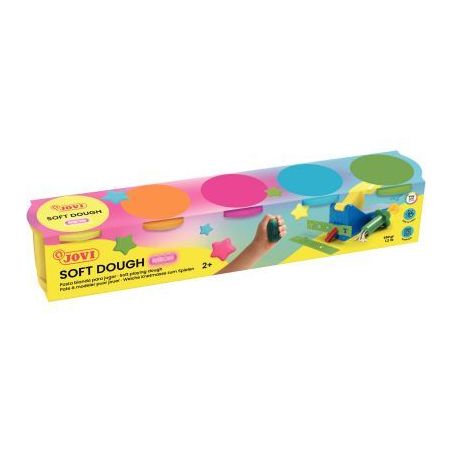 Achetez Set de 5 pots de 125 grammes de pâte à jouer blandiver couleurs fluo assorties 405 F JOVI ..