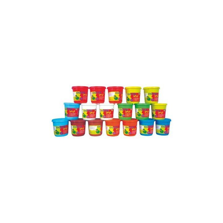 Carton de 18 pots de 220g de pâtes à jouer GIOTTO bébé F464000 GIOTTO BEB GIOTTO