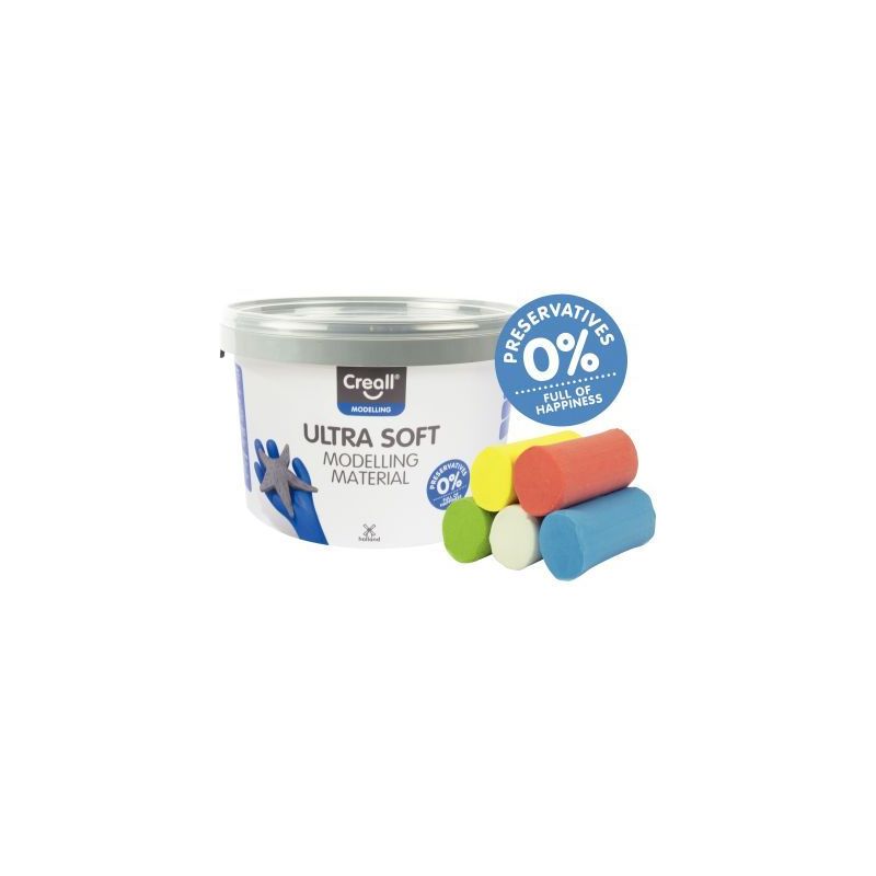 Achetez Seau 1.1kg pate a modeler silky soft 25946 CREALL pas cher sur Ma Rentrée Scolaire