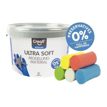 Achetez Seau 1.1kg pate a modeler silky soft 25946 CREALL pas cher sur Ma Rentrée Scolaire