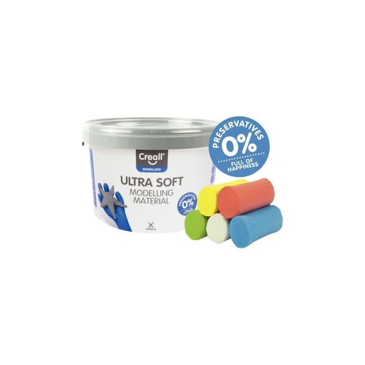 Seau 1.1kg pate a modeler silky soft 25946 CREALL