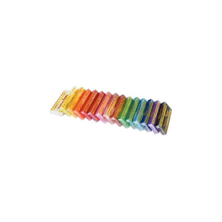 Boîte de 15 pains de 150 g de pâte à modeler Plastilina couleurs assorties 71S JOVI