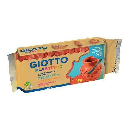 Achetez Pain de 1kg de pâte à modeler autodurcissante Plastiroc terracotta F685600 PLASTIROC GIOTT..