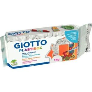 Achetez Pain de 1kg de pâte à modeler autodurcissante Plastiroc blanche F685500 PLASTIROC GIOTTO p..