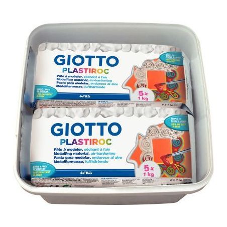 Achetez Pack de 4 pains de 500 grammes de pâte à modeler autodurcissante Plastiroc blanche F33582 ..