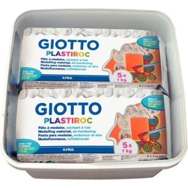 Achetez Pack de 4 pains de 500 grammes de pâte à modeler autodurcissante Plastiroc blanche F33582 ..