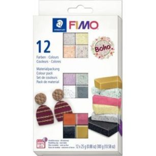 Achetez Lot de 12 pains fimo 25g effet boho 261607 FIMO STAEDTLER pas cher sur Ma Rentrée Scolaire