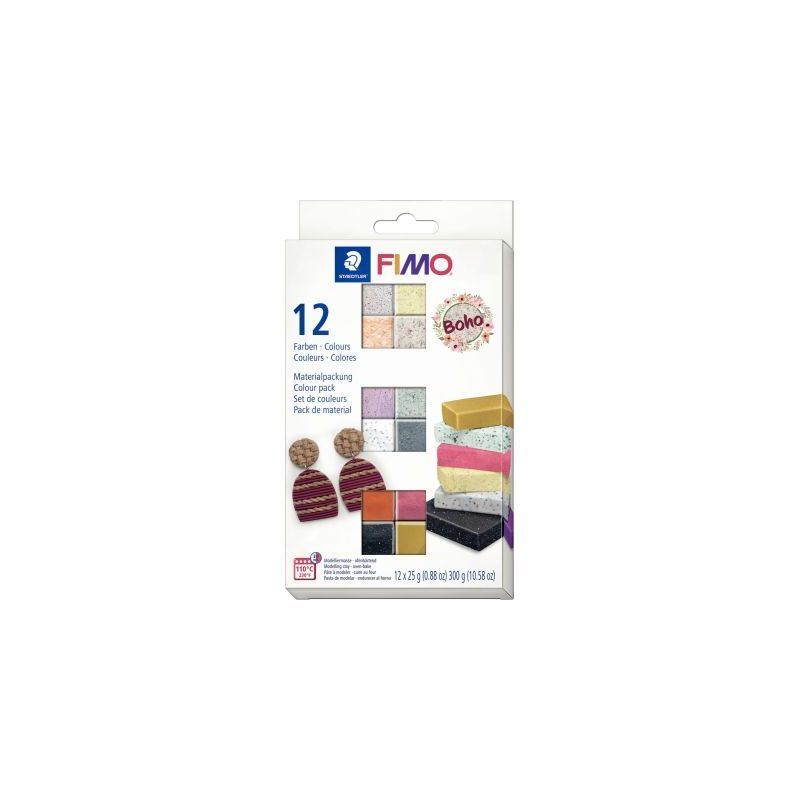 Achetez Lot de 12 pains fimo 25g effet boho 261607 FIMO STAEDTLER pas cher sur Ma Rentrée Scolaire Achetez Lot de 12 pains fimo 25g effet boho 261607 FIMO STAEDTLER pas cher sur Ma Rentrée Scolaire