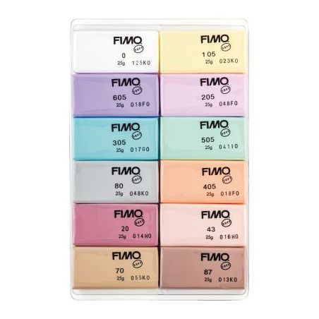 Achetez Lot de 12 blocs fimo soft 25g pastel 261627 FIMO STAEDTLER pas cher sur Ma Rentrée Scolaire