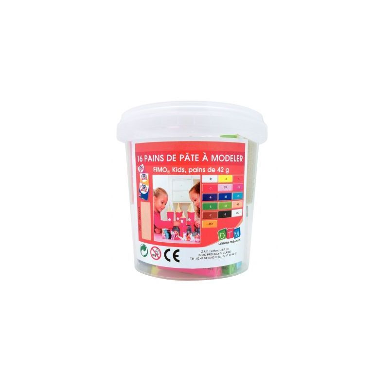 Achetez Atelier Fimo Kids, 16 pains de 42 grammes de pâte à modeler 262249 FIMO STAEDTLER pas cher.. Achetez Atelier Fimo Kids, 16 pains de 42 grammes de pâte à modeler 262249 FIMO STAEDTLER pas cher..