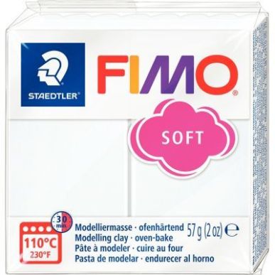 Achetez Bloc de pâte à modeler Fimo Soft 57 grammes blanc 261402 FIMO STAEDTLER pas cher sur Ma Re..