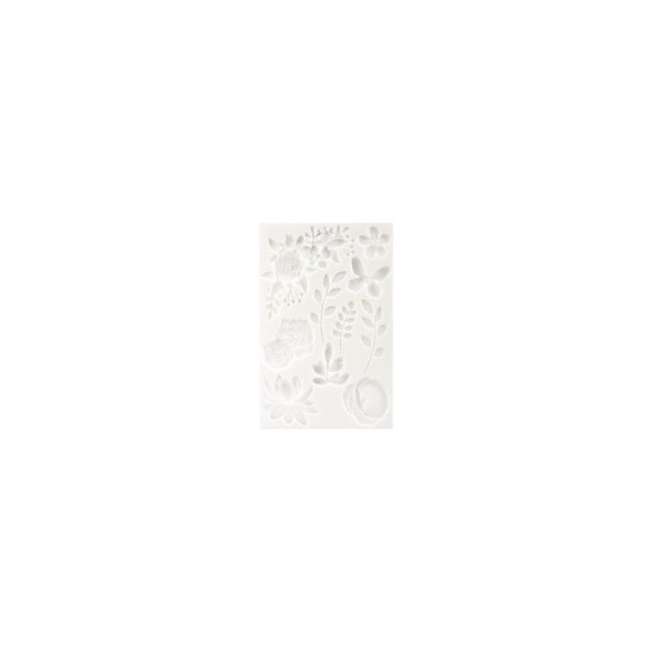 Lot de 2 moules silicone tropical et floral 20 x 13 cm 284413