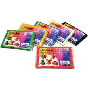 Achetez Lot de 6 pains de 500 g d'argile DIDACOLOR couleurs vives assorties : rouge, vert, bleu, jau..