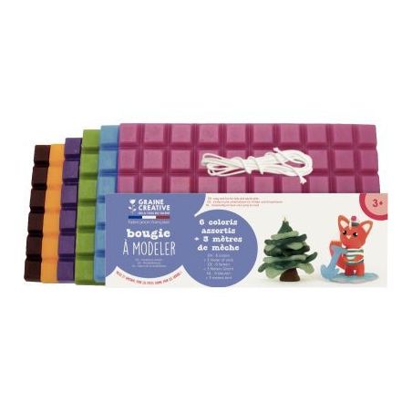 Achetez Lot de 6 plaques de cire à modeler, teintes fun 138050 pas cher sur Ma Rentrée Scolaire