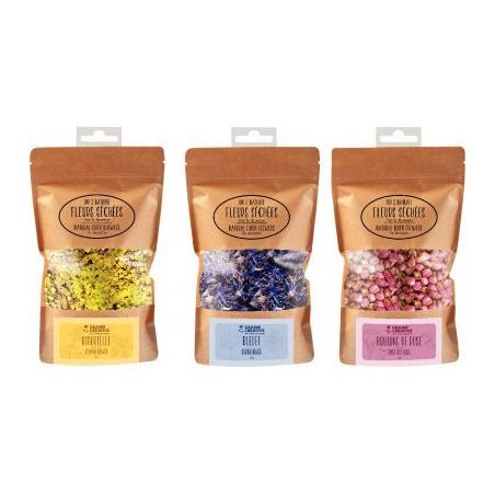 Achetez Lot de 3 sachets de fleurs séchées assorties 200220 GRAINE CRE pas cher sur Ma Rentrée Sc..