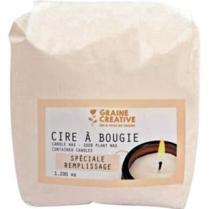 Achetez Sac de 1,2kg de cire à bougie végétale 137009 GRAINE CRE pas cher sur Ma Rentrée Scolair..