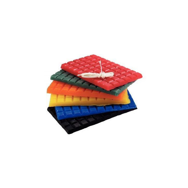 Lot de 6 plaques de cire à modeler, teintes vives 138000