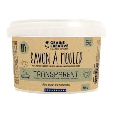 Achetez Pot de 500 grammes de savon à mouler transparent 200201 pas cher sur Ma Rentrée Scolaire