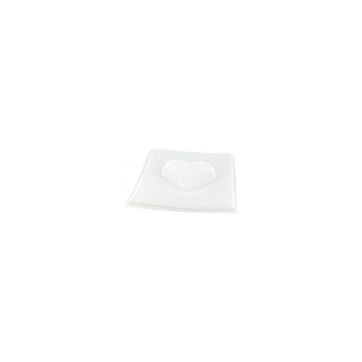 Lot de 3 moules pour savon forme coeur 200502