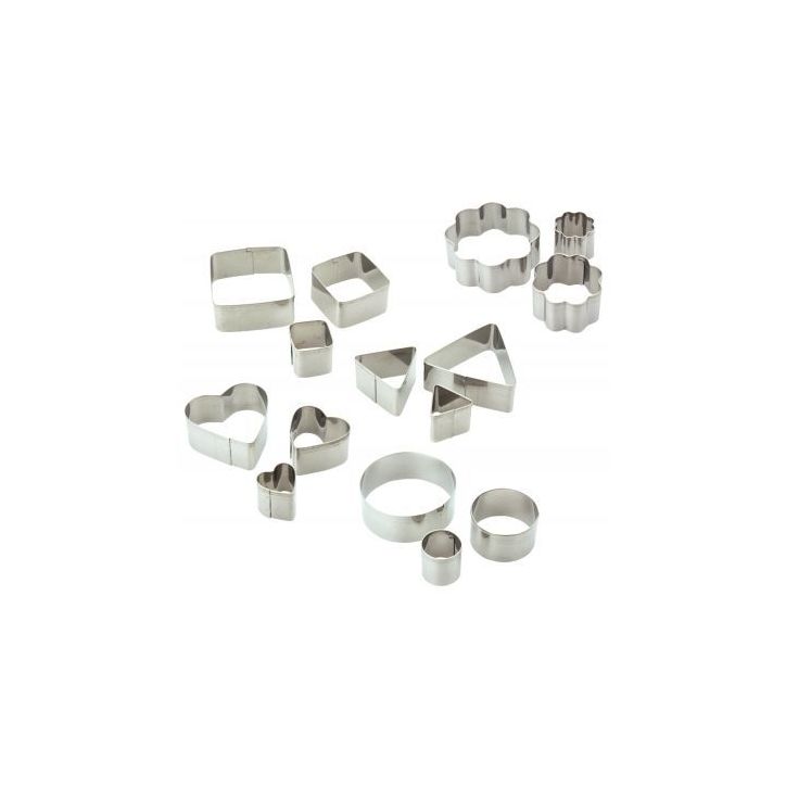 Lot de 15 emporte-pièces en métal assortis 265028